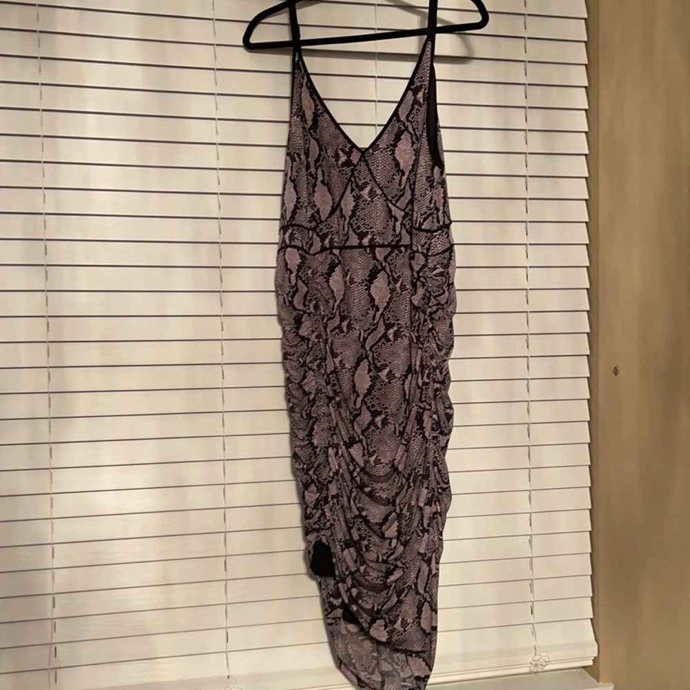 Plus size snake skin dress